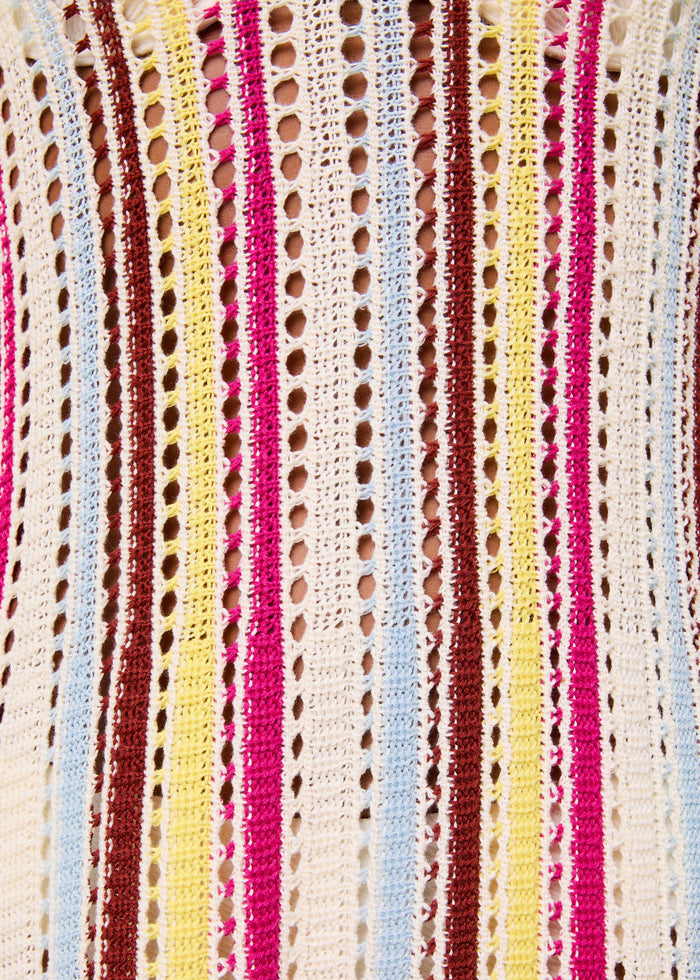 Velmira Dress Ladder Knit Symi Stripe