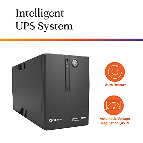 VERTIV Liebert ITON CX 600VA /360W, 230V UPS, an Effective Power Backup for Home Office, Desktop PC & Your WiFi Router - Unboxify