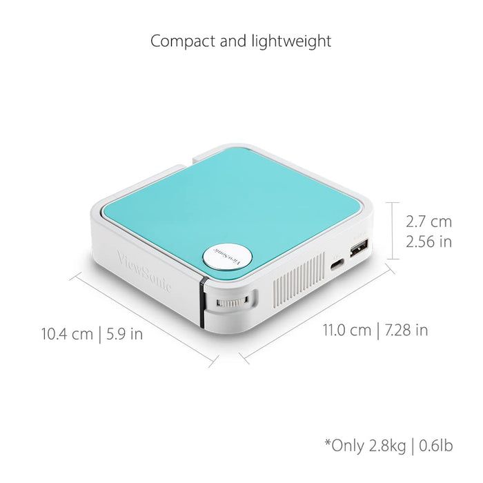 ViewSonic M1 Mini Plus (120 lm / Wireless / Remote Controller) Portable JBL Audio||WiFi Screen Mirroring Projector