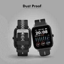 Wings Strive 200 with real SPO2 1.69 inch HD Display Smartwatch (Black Strap, Free)