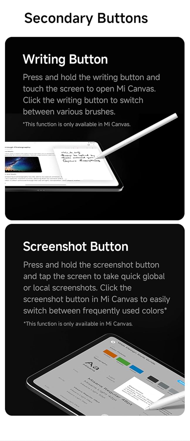 Xiaomi Focus Pen | Pressure Sensitivity | Ultra Low Latency | 0g Activation Force - Unboxify
