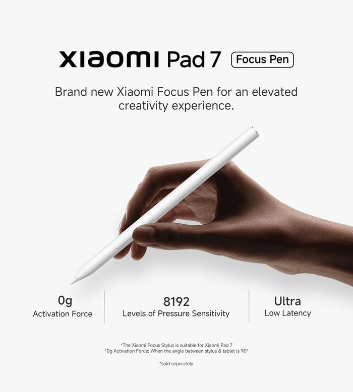 Xiaomi Focus Pen | Pressure Sensitivity | Ultra Low Latency | 0g Activation Force - Unboxify