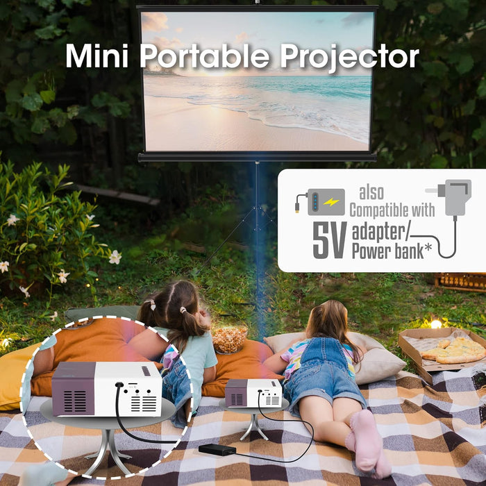 Zebronics Pixaplay 11 Portable LED Projector with FHD 1080p Support | 1500 Lumens | 150'' Large Screen - Unboxify