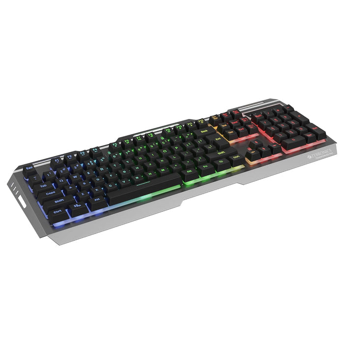 ZEBRONICS Transformer PRO Gaming Wireless Keyboard & Mouse Combo with 2.4GHz, Aluminum Body, Built in Battery, Multicolor LED Modes, Type C, Double Shot Keycaps, up to 4000 DPI - Unboxify