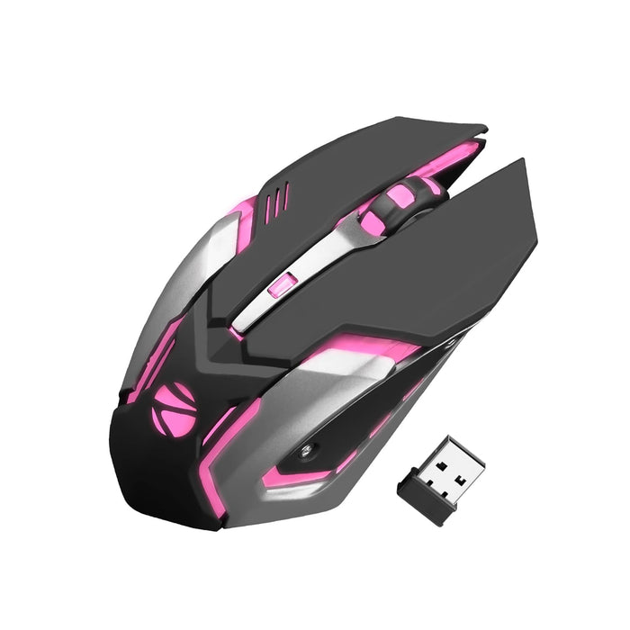 ZEBRONICS Transformer PRO Gaming Wireless Keyboard & Mouse Combo with 2.4GHz, Aluminum Body, Built in Battery, Multicolor LED Modes, Type C, Double Shot Keycaps, up to 4000 DPI - Unboxify