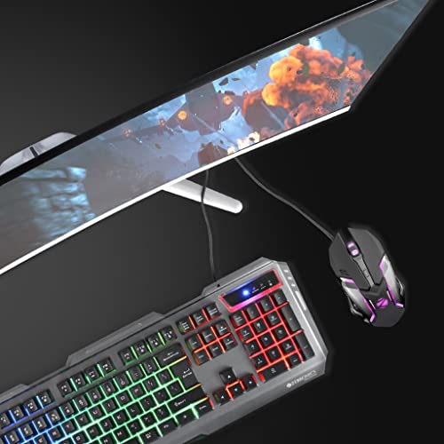 Zebronics Zeb-Transformer Gaming Keyboard and Mouse Combo (USB, Braided Cable) - Unboxify