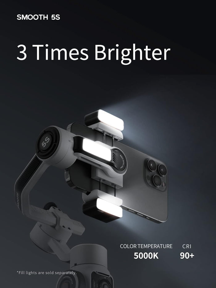 Zhiyun Smooth 5S Professional Gimbal Stabilizer for Smartphone - Gray
