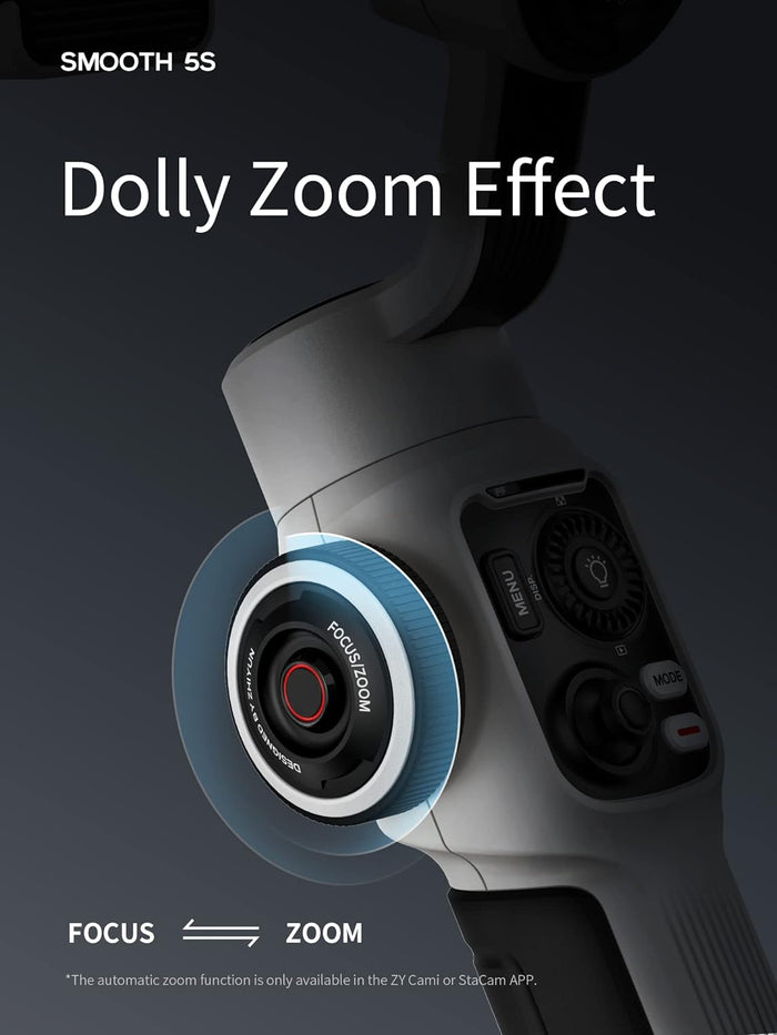 Zhiyun Smooth 5S Professional Gimbal Stabilizer for Smartphone - Gray
