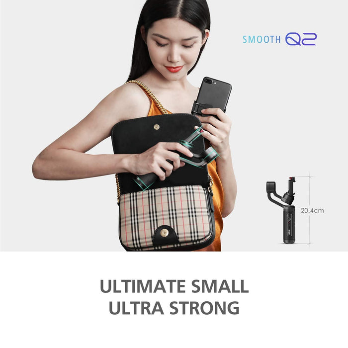 Zhiyun Smooth Q2 3-Axis Handheld Gimbal, Black (UNBOXED) - Unboxify