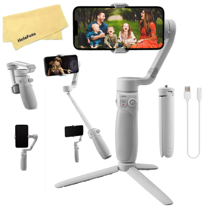 zhi yun Smooth Q4 3-Axis Gimbal Stabilizer for Smartphone (with 2 Years ZHIYUN India Official_Warranty) (UNBOXED) - Unboxify
