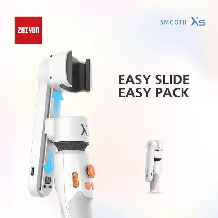Zhiyun Smooth-XS 2-Axis Compact Handheld Gimbal for Smartphone (White) (UNBOXED) - Unboxify